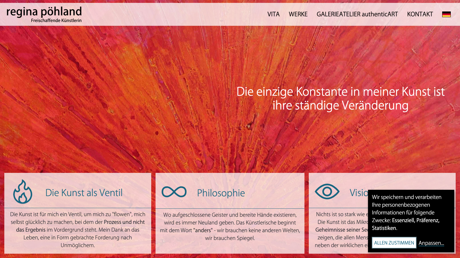 Screenshot of Regina Pöhland